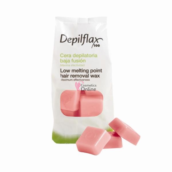 Ceara traditionala pentru epilat roz Titan Rosa cuburi Depilflax Spania 1 kg, Cera Rosa 4AB